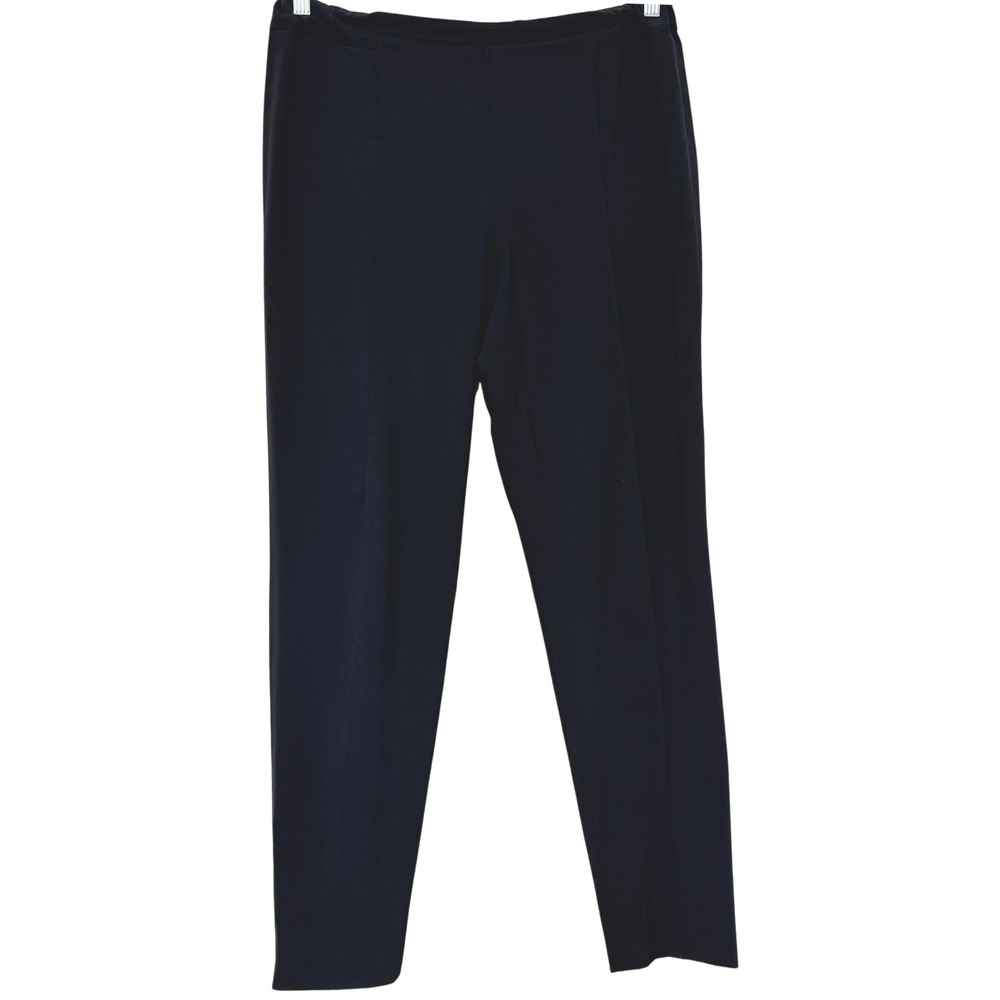 M.M.LaFleur Foster Pant Womens 14 Black Straight Leg‎ Elastic Waist Career Work